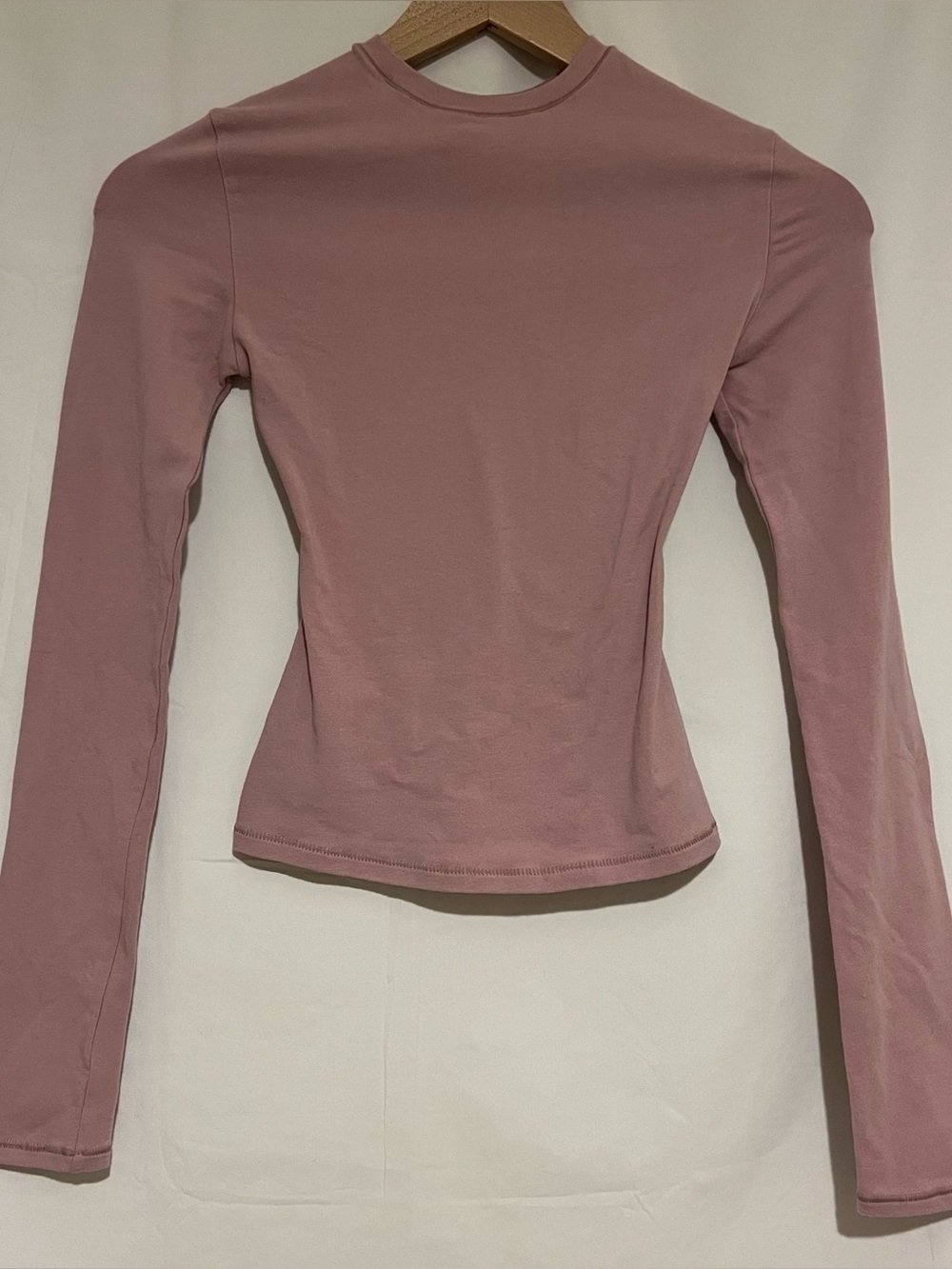 Skims Cotton Jersey Red Longsleeve Top